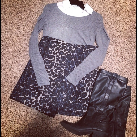 Dahlia Dresses & Skirts - Snow Leopard Winter Skirt
